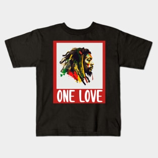 Rastafari One Love Reggae Kids T-Shirt